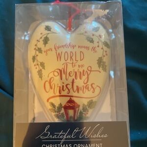 Heart Ornament - Red and Green